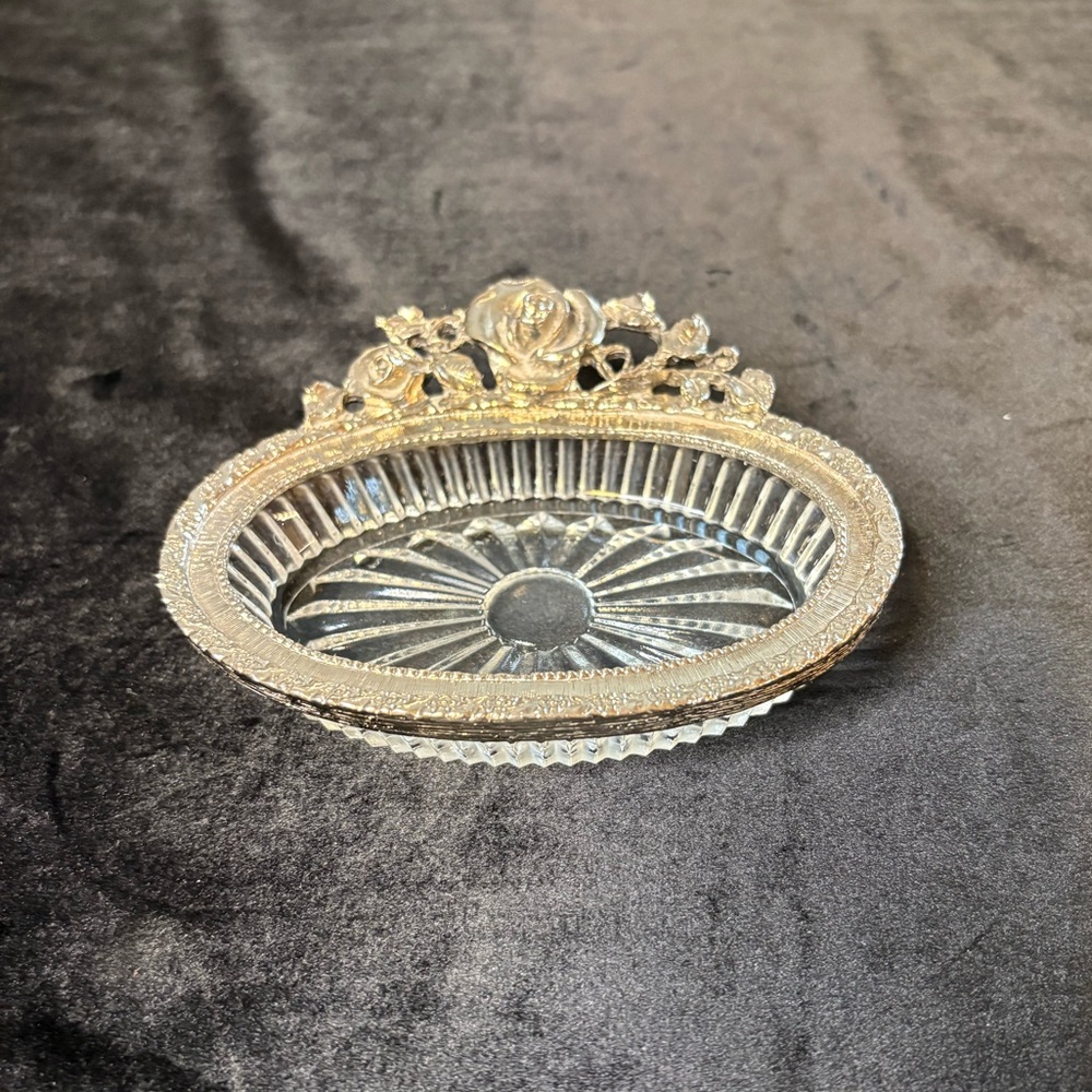 Vintage - Style Silver - Plated Trinket Dish